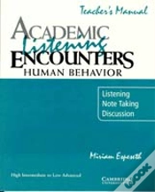 Capa do artigo Academic Listening Encounters: Human Behavior Teacher
