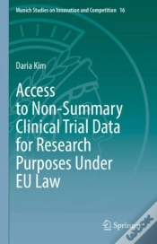 Capa do artigo Access To Non-Summary Clinical Trial Data For Research Purposes Under Eu Law