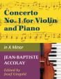 Accolay, J.B. - Concerto No. 1 In A Minor For Violin - Arranged By Josef Gingold - International - Preview