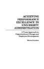 Achieving Performance Excellence In University Administration - Preview