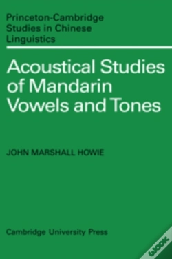 Capa do artigo Acoustical Studies Of Mandarin Vowels And Tones