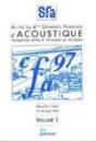 Acoustique'97 ; Quatrième Congrès Français - Preview