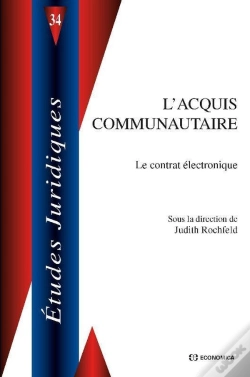 Capa do artigo Acquis Communautaire  Le Contrat Electronique (L')