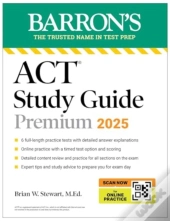 Act Study Guide Premium, 2025: 6 Practice Tests + Comprehensive Review + Online Practice