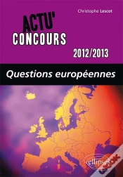 Capa do artigo Act.C.Questions Europeennes 2012-13