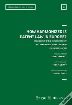 Capa do artigo Acte De Colloque N°7 : How Harmonized Is Patent Law In Europe