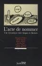 Acte De Nommer (L') : Une Dynamique Entre Langue Et Discours - Preview