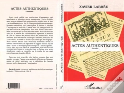 Capa do artigo Actes Authentiques ; Nouvelles