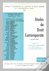 Actes Du 5e Congrès International De Droit Comparé ; Bruxelles, 1958