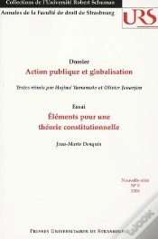 Capa do artigo Action Publique Et Globalisation : Éléments Pour Une Théorie Constitutionnelle