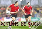 Actions De Rugby Calendrier Mural 2018 Din A4 Horizontal