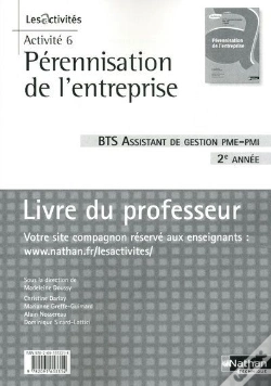 Capa do artigo Activite 6 (Perennisation De L'Entreprise) - Bts 2 Assistant Gestion Pme/Pmi  -  Prof - 2010