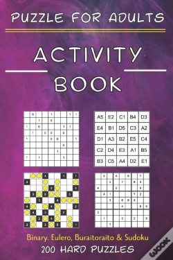 Capa do artigo Activity Book Puzzle For Adults - Binary. Eulero, Buraitoraito,Sudoku - 200 Hard Puzzles