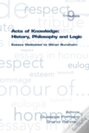 Capa do artigo Acts Of Knowledge: History, Philosophy A