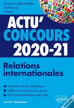 Capa do artigo Actu'Concours ; Relations Internationales ; Cours Et Qcm (Édition 2020/2021)