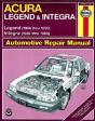 Acura Legend And Integra Automotive Repair Manual - Preview