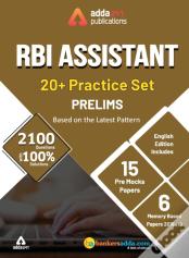 Adda247 20+ Rbi Assistant Prelims Mock Papers Practice Book English Medium