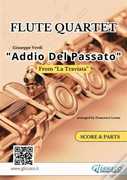 Capa do artigo Addio Del Passato - Flute Quartet Score & Parts