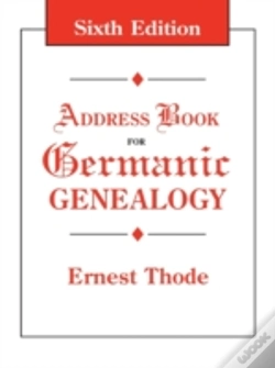 Capa do artigo Address Book For Germanic Genealogy. Sixth Edition