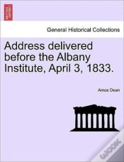 Capa do artigo Address Delivered Before The Albany Inst
