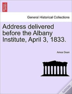 Capa do artigo Address Delivered Before The Albany Inst