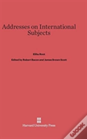 Capa do artigo Addresses On International Subjects