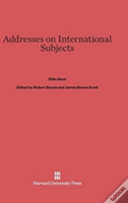 Capa do artigo Addresses On International Subjects