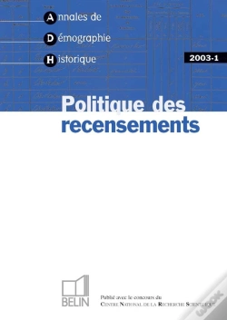 Capa do artigo Adh 2003-1 : Politique De Recensements