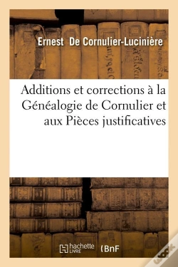 Capa do artigo Aditions Et Correction De Cornulier