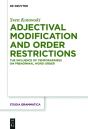 Adjectival Modification And Order Restrictions - Preview