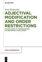 Adjectival Modification And Order Restrictions - Preview