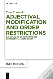 Capa do artigo Adjectival Modification And Order Restrictions