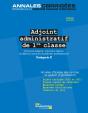 Adjoint Administratif De 1re Classe 2014-2015. Concours Et Examen - Preview