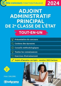 Capa do artigo Adjoint Administratif Principal De 2e Classe De L'Etat (Édition 2023)