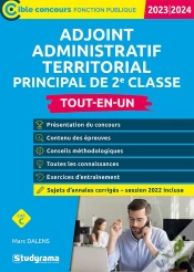 Capa do artigo Adjoint Administratif Territorial Principal De 2e Classe : Concours (Édition 2023/2024)