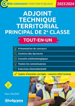 Capa do artigo Adjoint Technique Territorial Principal De 2e Classe : Concours (Édition 2023/2024)