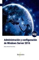 Administración Y Configuración De Windows Server 2016