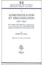 Administration Et Organisation, 1910-1930 - Preview