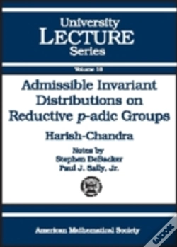 Capa do artigo Admissible Invariant Distributions On Reductive P-Adic Groups