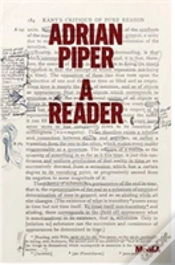 Capa do artigo Adrian Piper: A Reader