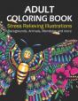 Adult Coloring Book Stress Relieving Illustrations - Preview
