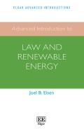 Advanced Introduction To Law And Renewable Energy