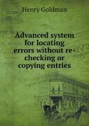 Advanced System For Locating Errors Without Re-Checking Or Copying Entries