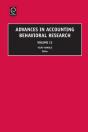 Advances In Accounting Behavioral Research - Preview