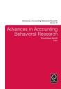 Advances In Accounting Behavioral Research - Preview