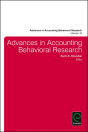 Advances In Accounting Behavioral Research - Preview
