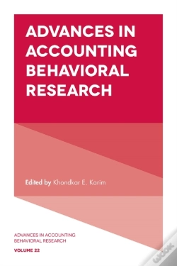 Capa do artigo Advances In Accounting Behavioral Research