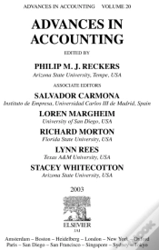 Capa do artigo Advances In Accounting