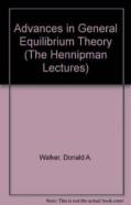 Advances In General Equilibrium Theory
