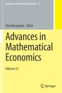 Advances In Mathematical Economics - Preview